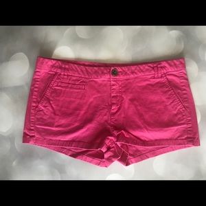 NWT Express Pink Cotton Twill Shorts.  Size 12.